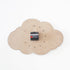 Cloud Clock - Blue - White Border